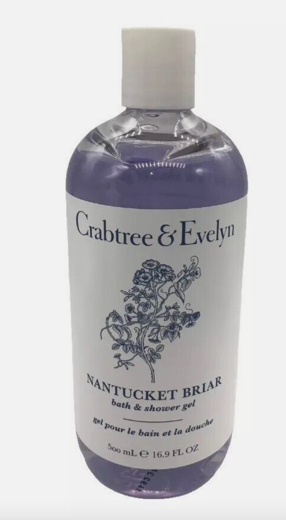 Crabtree & Evelyn Bath and Shower Gel, Nantucket Briar, 16.9 Fl Oz