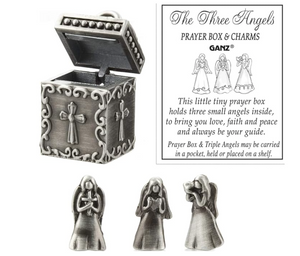 The Three Angels Prayer Box 1 inch Trinket and Charm with story card