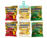 Gold bears Gummy Bears, Haribo, Cherry, Strawberry, Pineapple Goldbears, Variety Candy Limited Edition 4 oz. Bag with Candyya clip (Pack of 6)