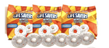 Lifesavers Hard Candy Orange Mint Sharing 13 Oz Size Bag Individually Wrapped 3 Bags with Candyya clip