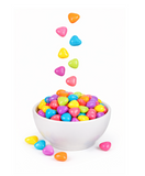 Candyya Tutti Frutti Heart Valentines Hard Candies Sweet and Fruity  16 oz