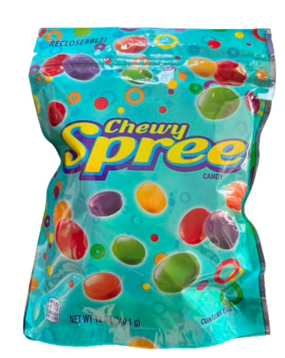 Wonka Chewy Spree Fruit Flavored Candy 12 oz Pack of 6