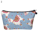 Cosmetic Organizer Bag Makeup  Llama Zipper Bags