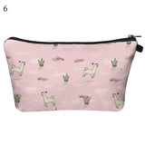 Cosmetic Organizer Bag Makeup  Llama Zipper Bags