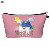 Cosmetic Organizer Bag Makeup  Llama Zipper Bags